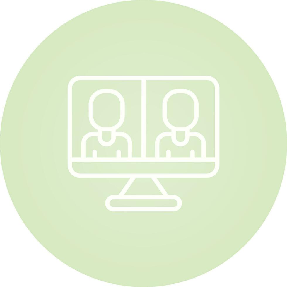 Video Conferencing Vector Icon