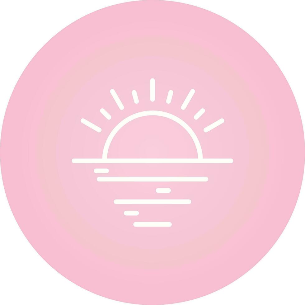 Sunset Vector Icon