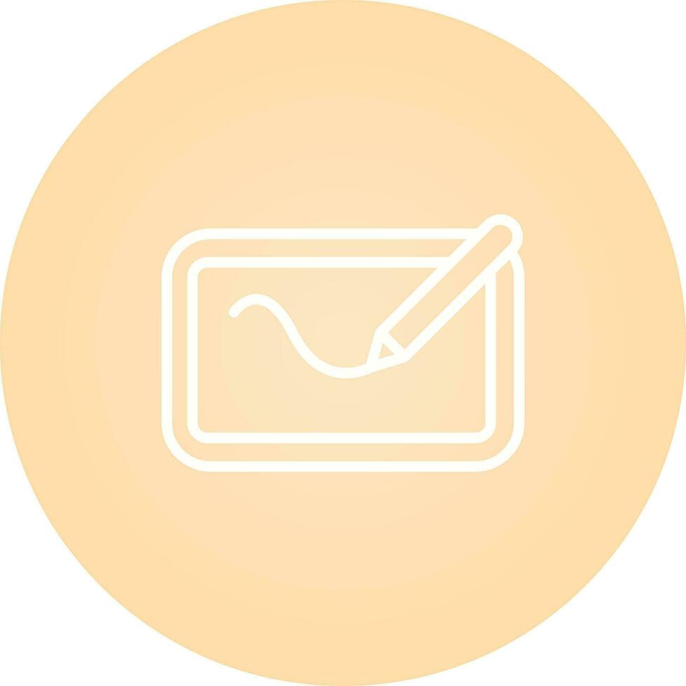 Digital Drawing Pad Vector Icon