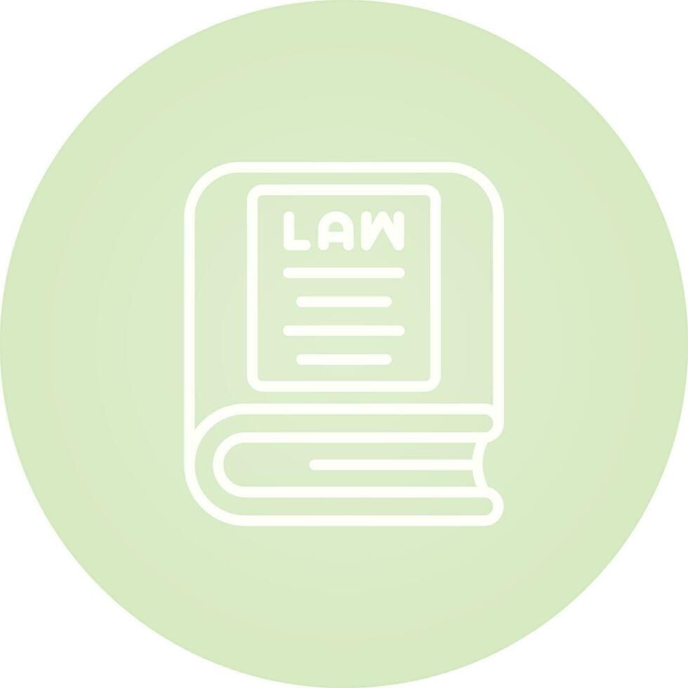 Law Book Vector Icon