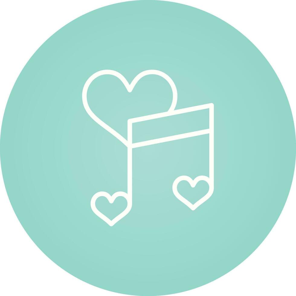 Love songs Vector Icon