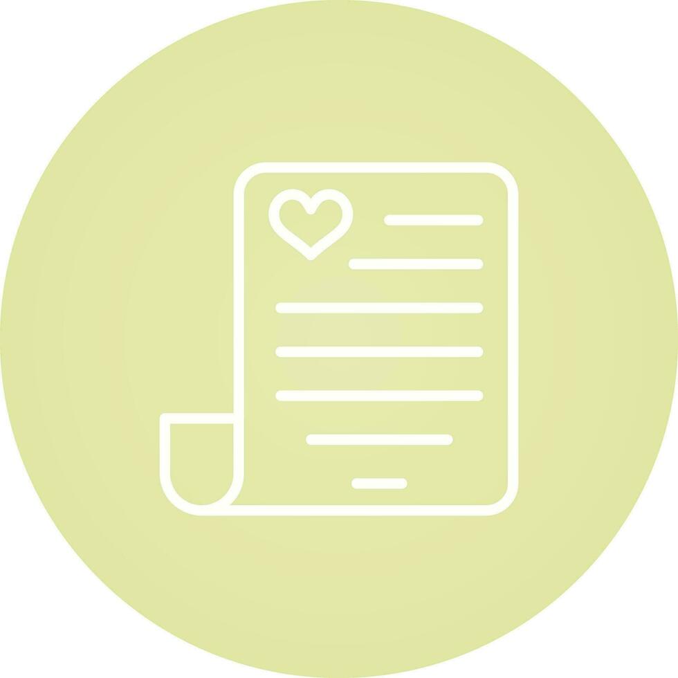 Love poem Vector Icon
