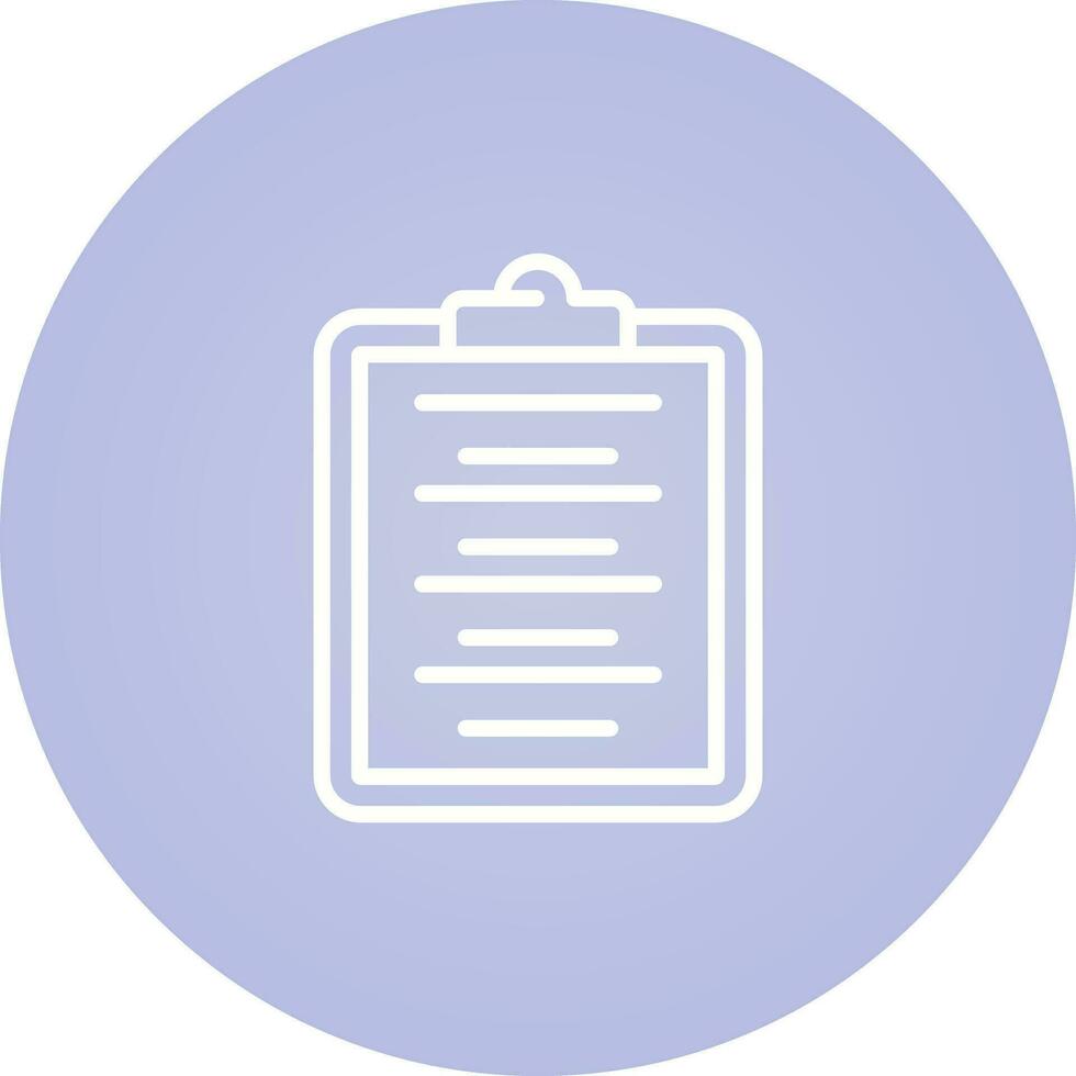 Writing Pad Vector Icon