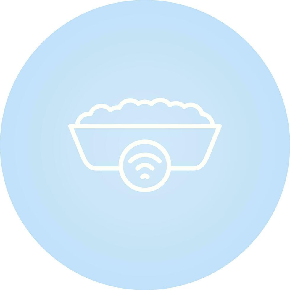 Smart Cat Litter Box Vector Icon