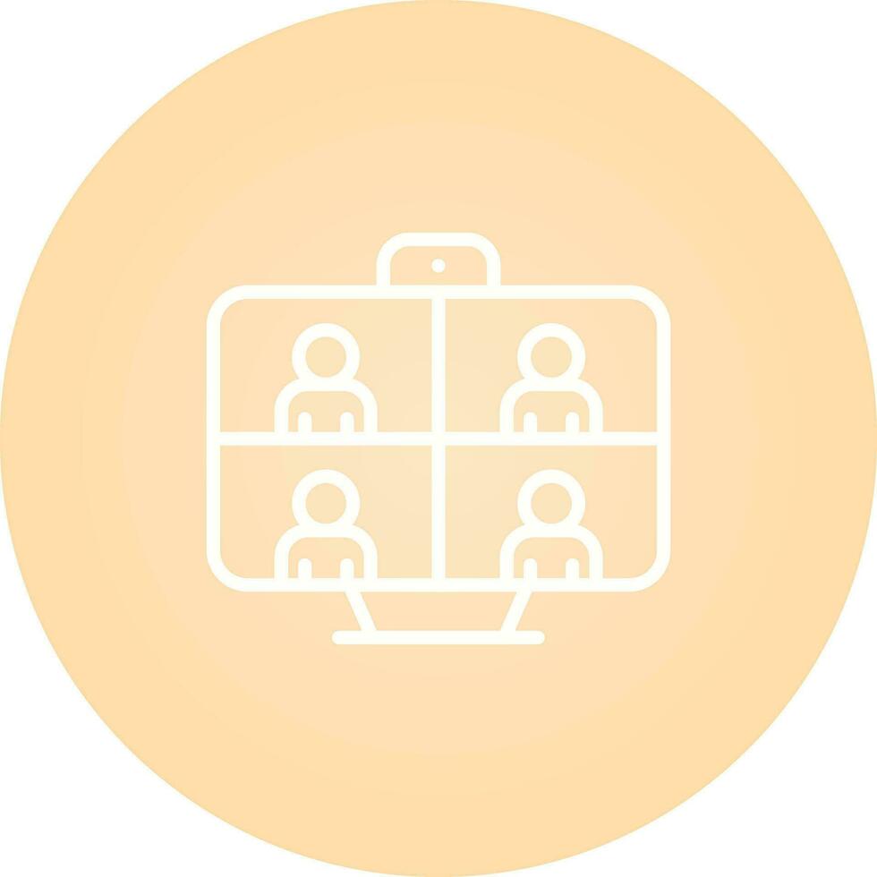 Video Conferencing Vector Icon