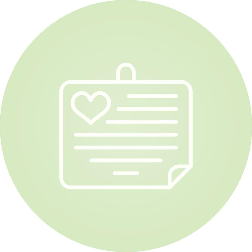 Love notes Vector Icon