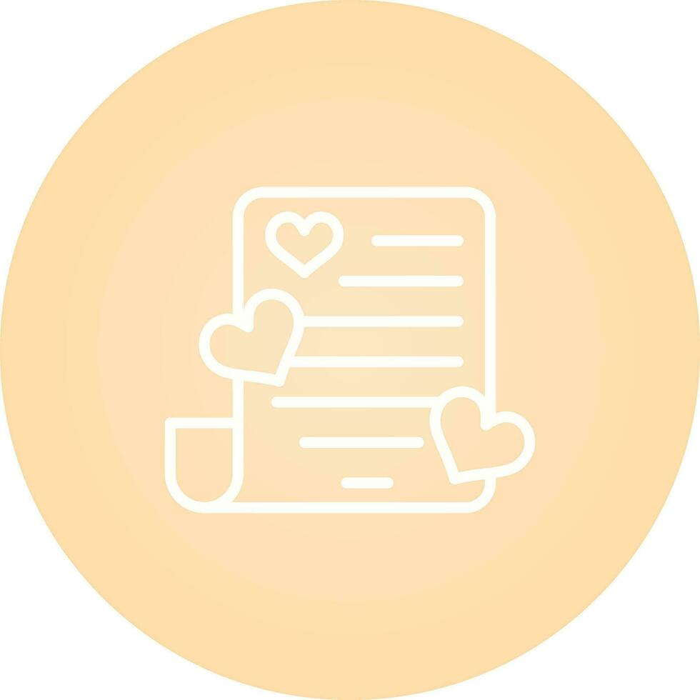 Romantic poem Vector Icon