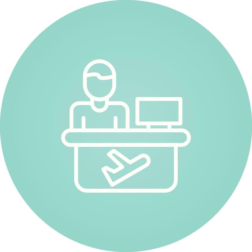 Travel Agent Vector Icon