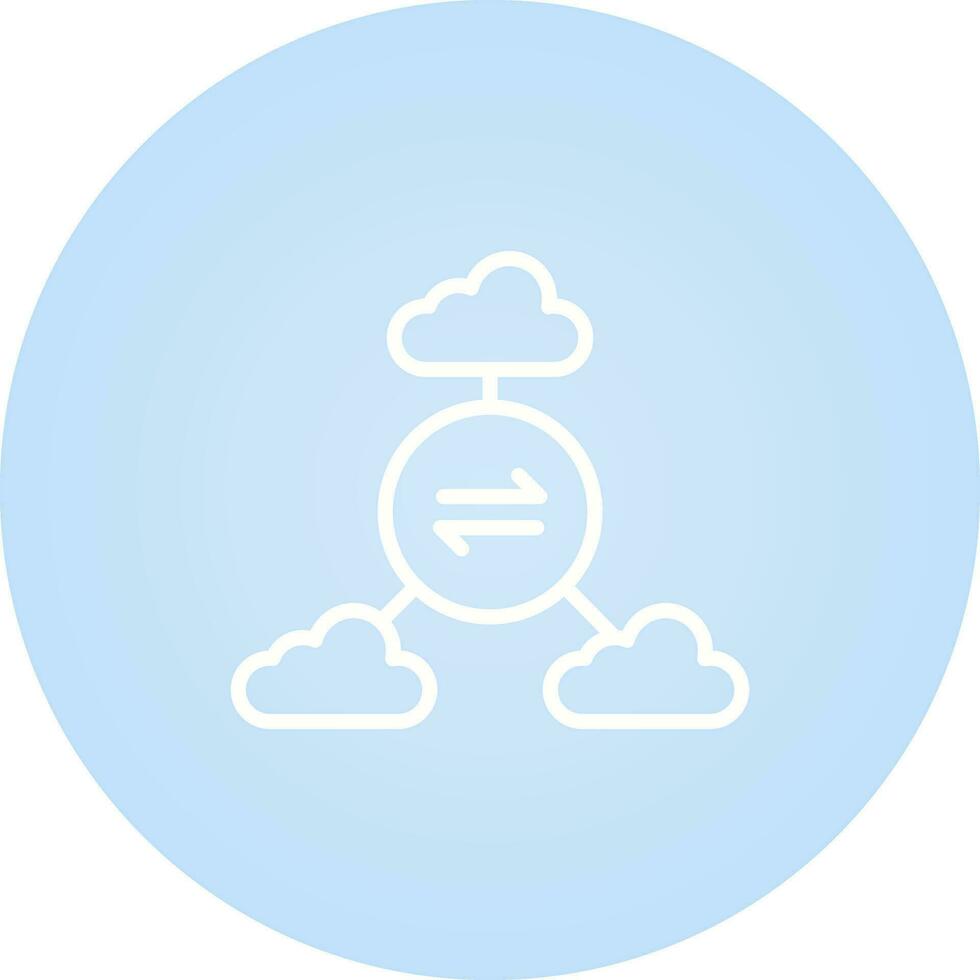 Multi-Cloud Vector Icon