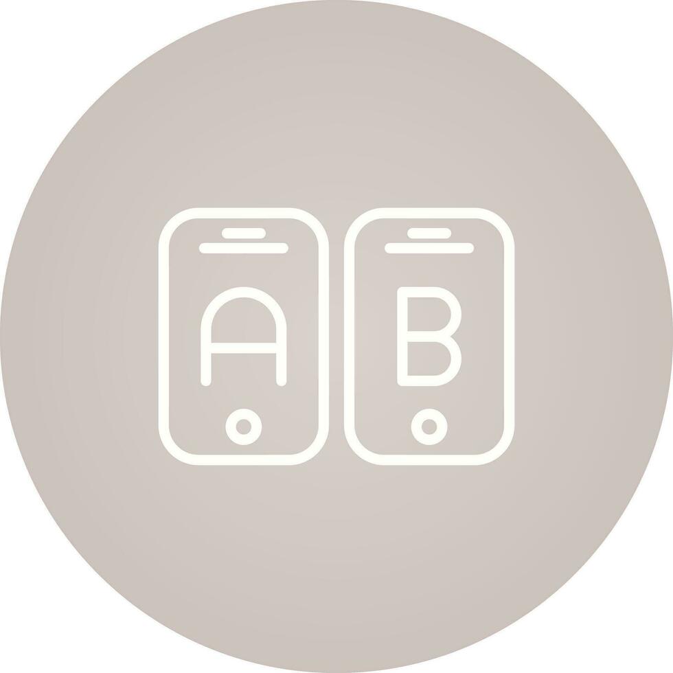 A B Testing Vector Icon
