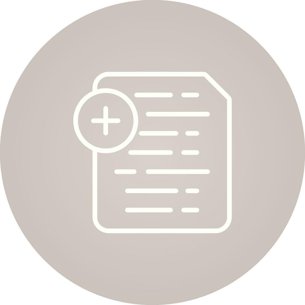 Document Insert Icon Vector Icon