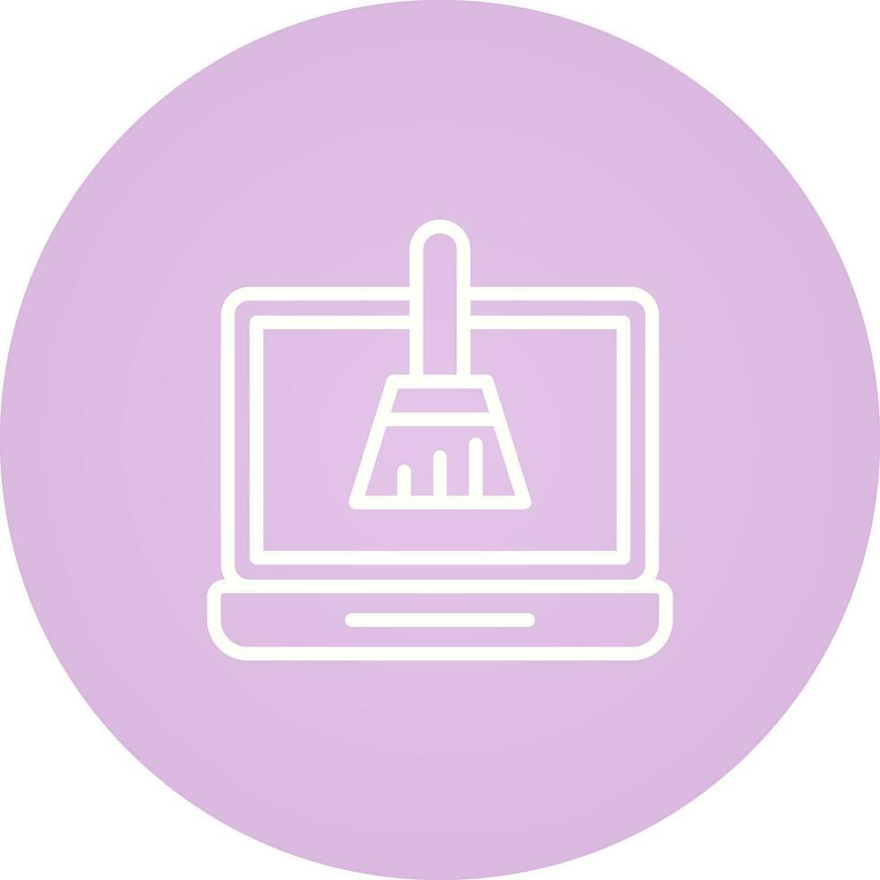 Disk Cleanup Vector Icon