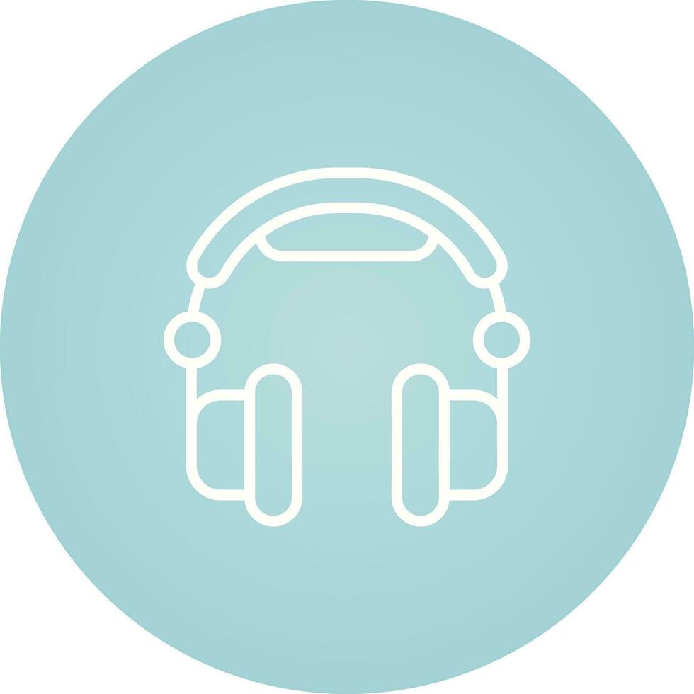 icono de vector de auriculares