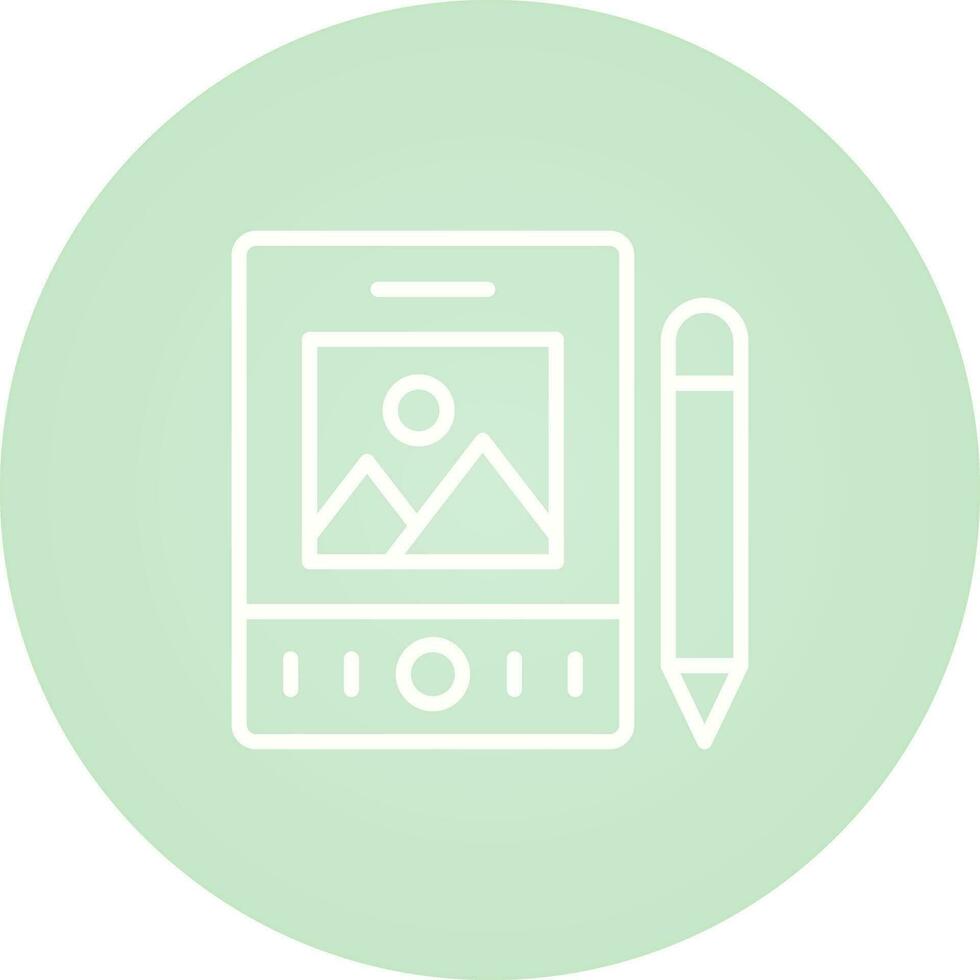 Pen Tablet Vector Icon