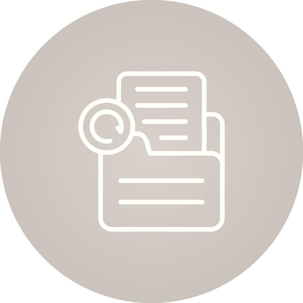 Document Redo Vector Icon