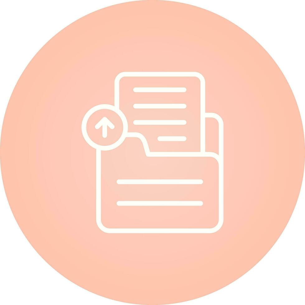 Document Upload Vector Icon