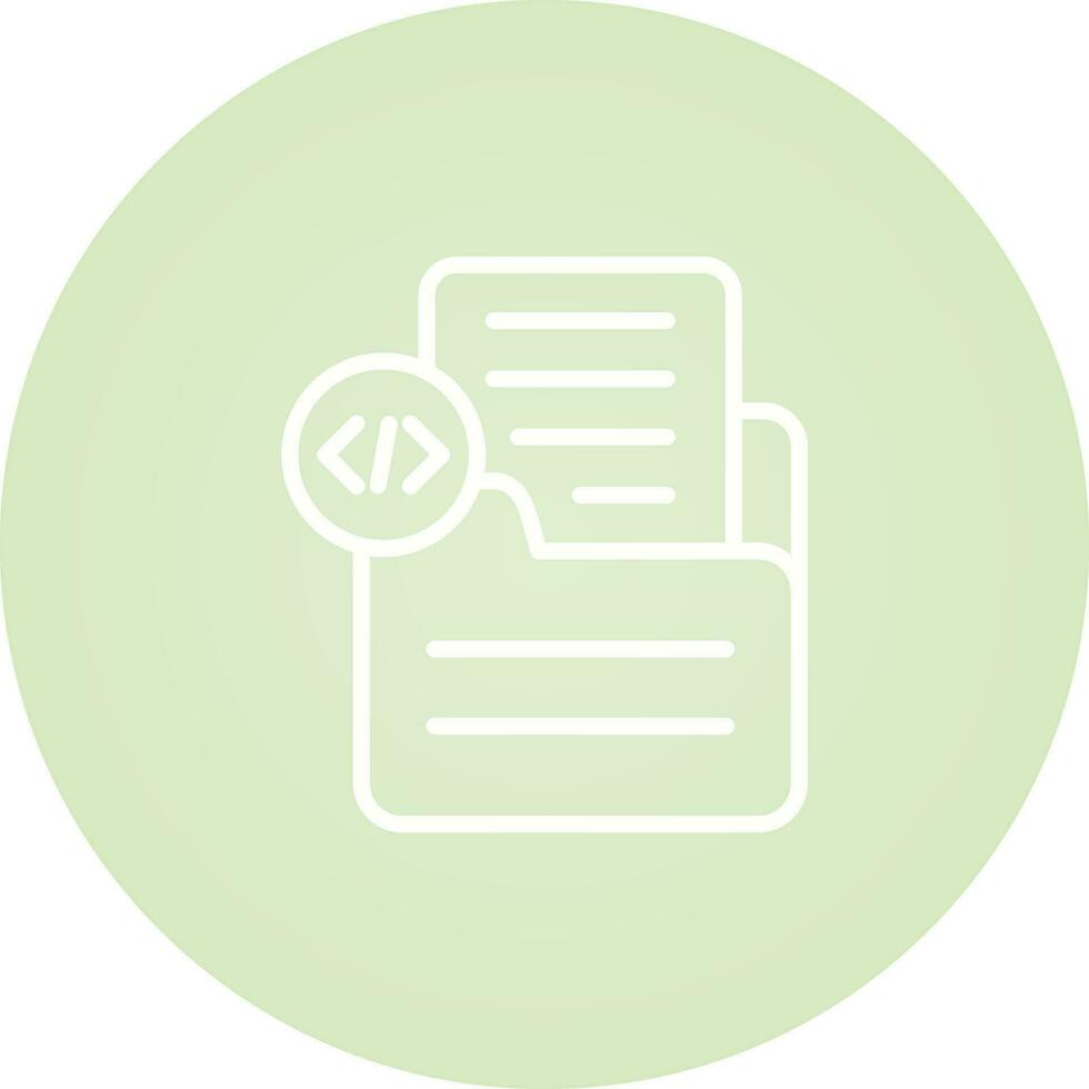 Document Insert Code Vector Icon