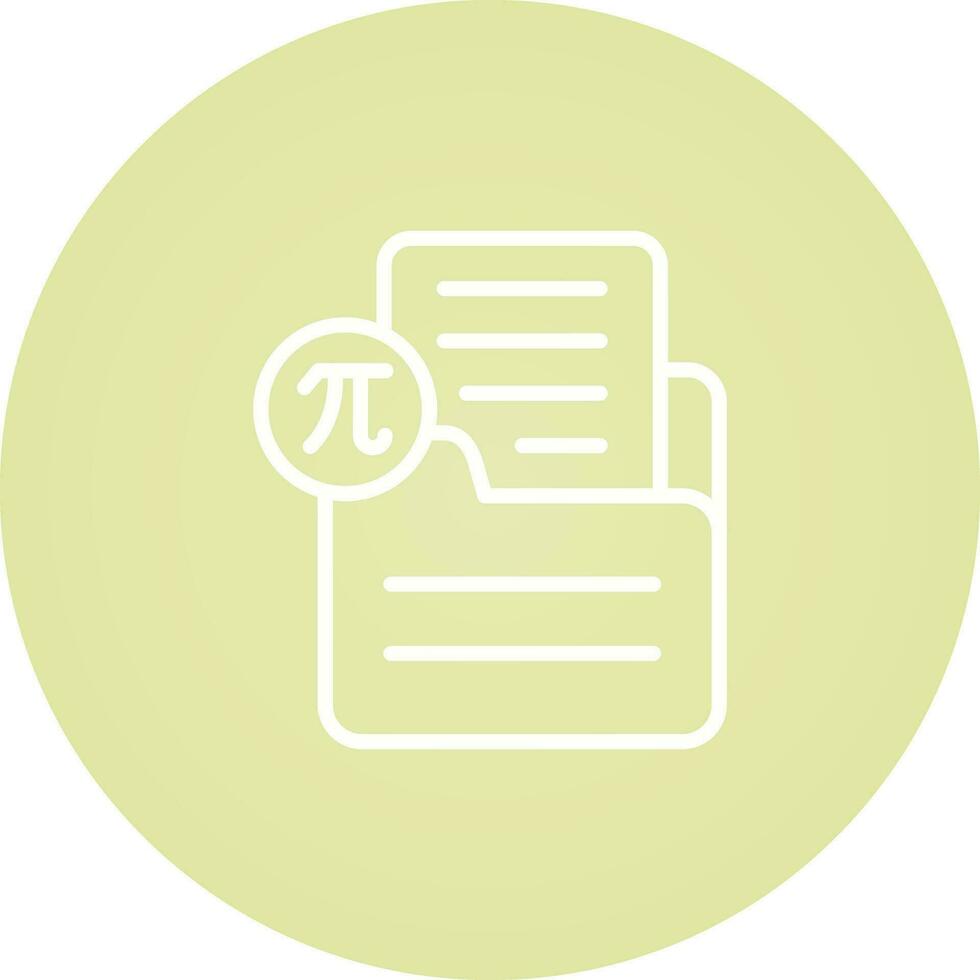 Document Insert Formula Vector Icon