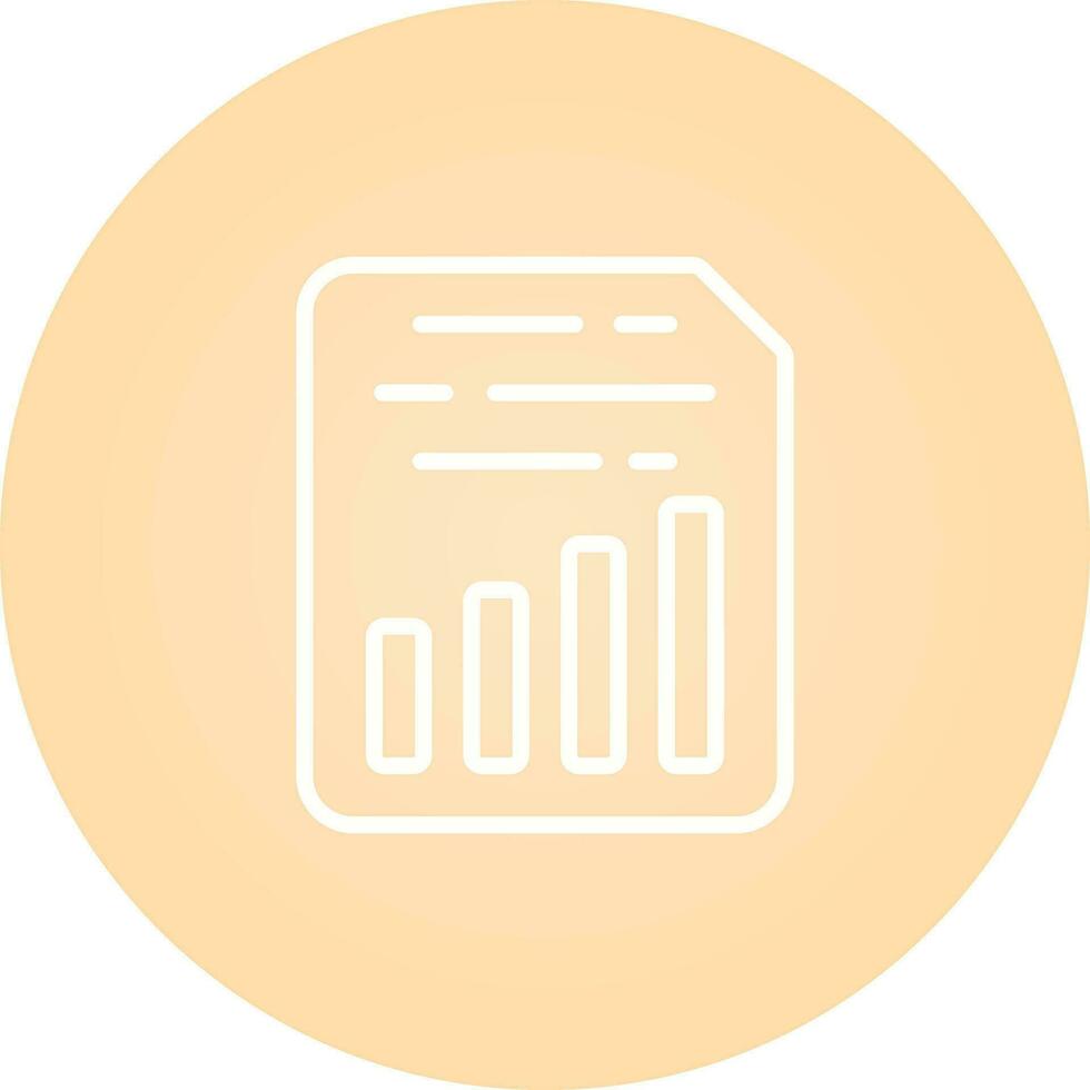 Document Insert Chart Vector Icon