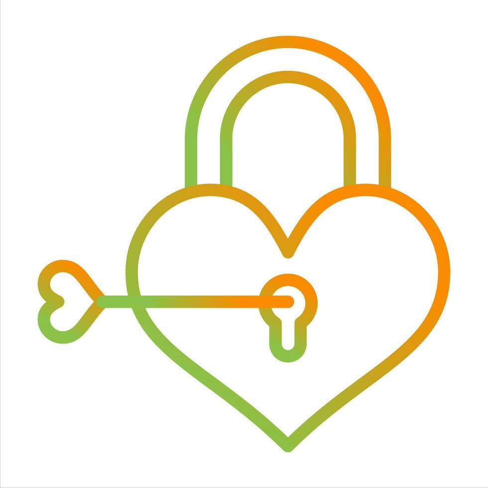 Love lock Vector Icon