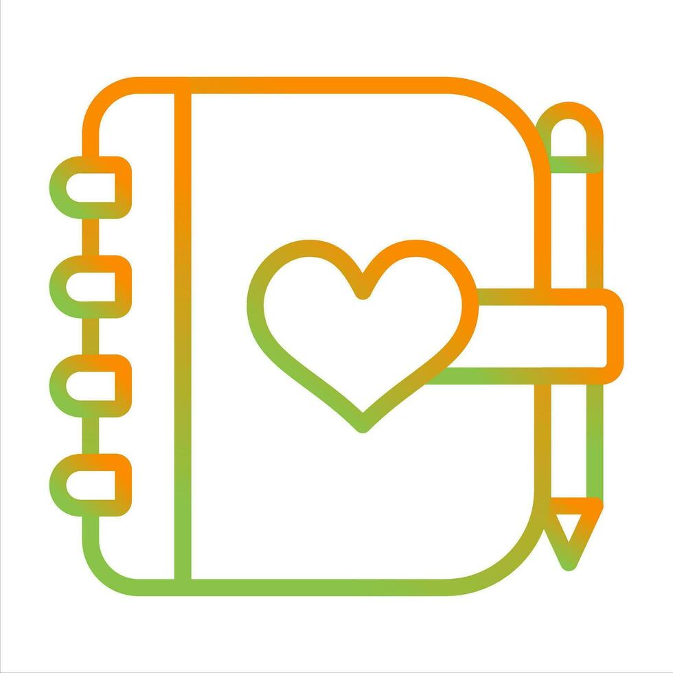 Love journal Vector Icon