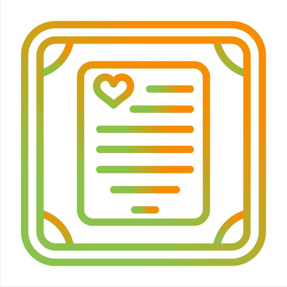 Love poem in a frame Vector Icon