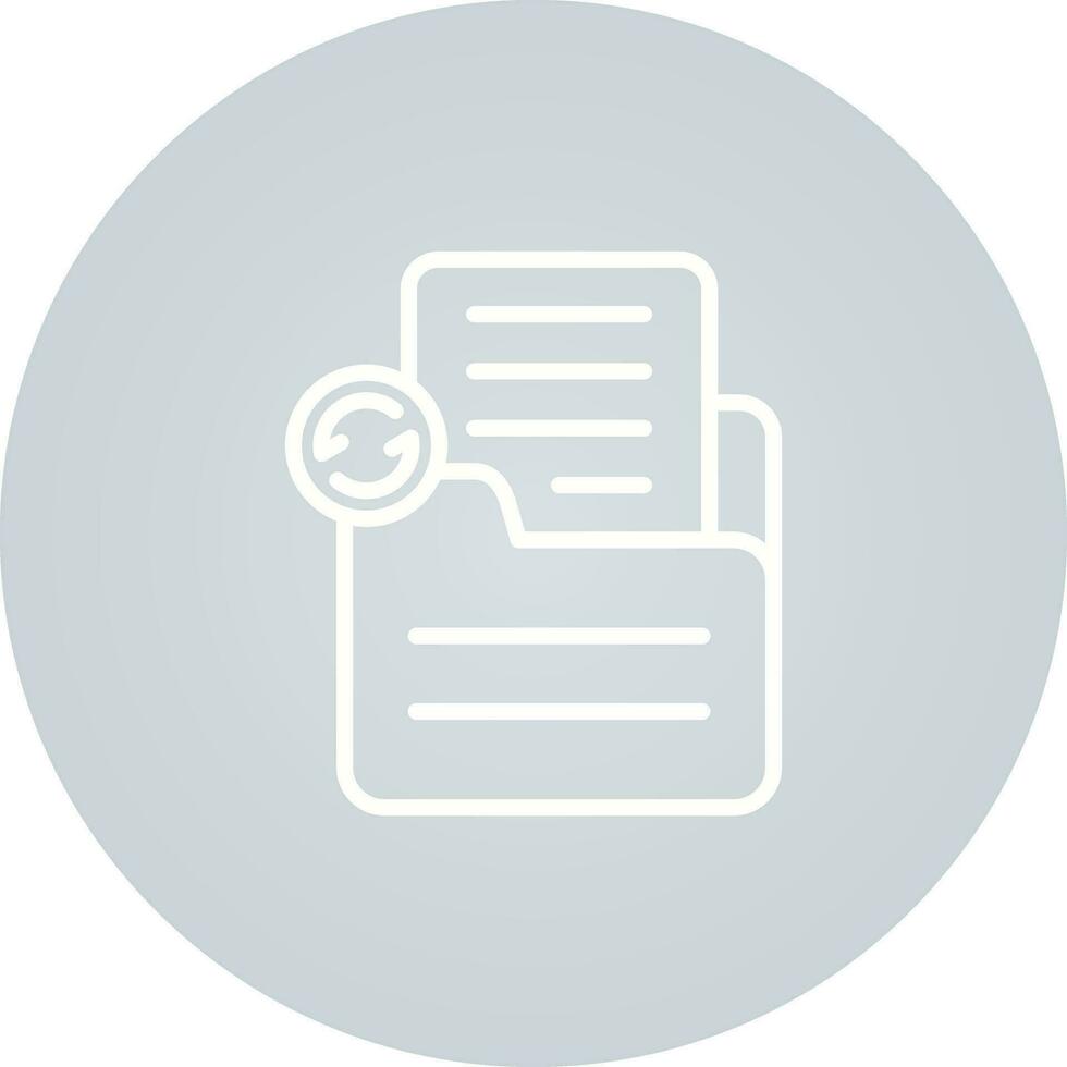 Document Sync Vector Icon
