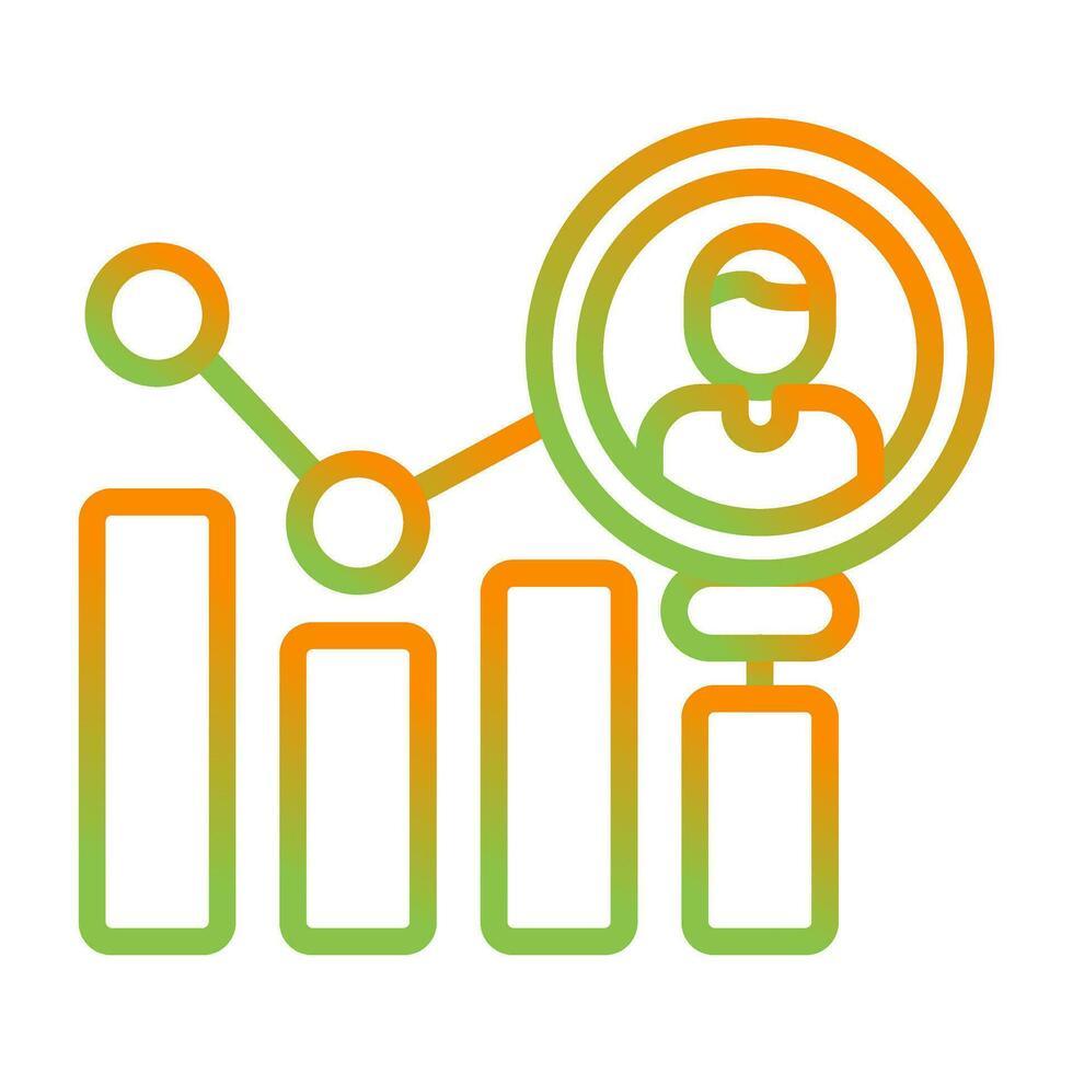 Customer Analytics Vector Icon