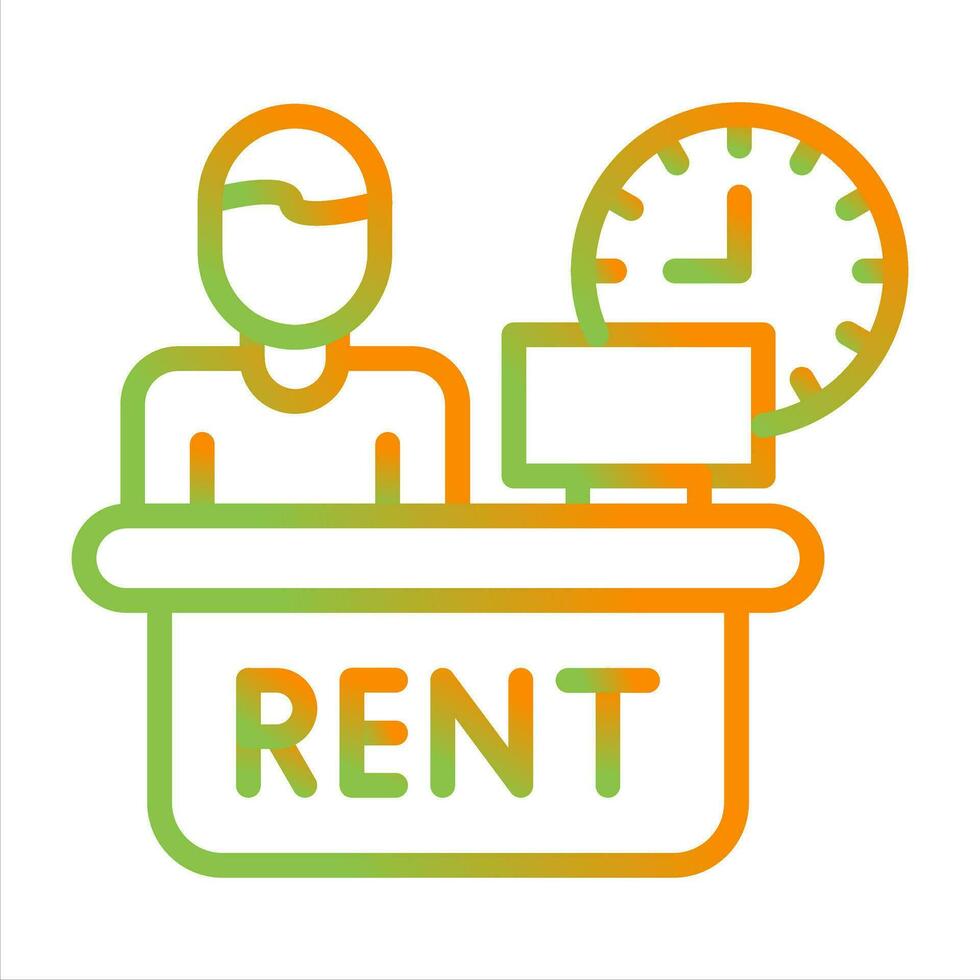 Rental Service Vector Icon