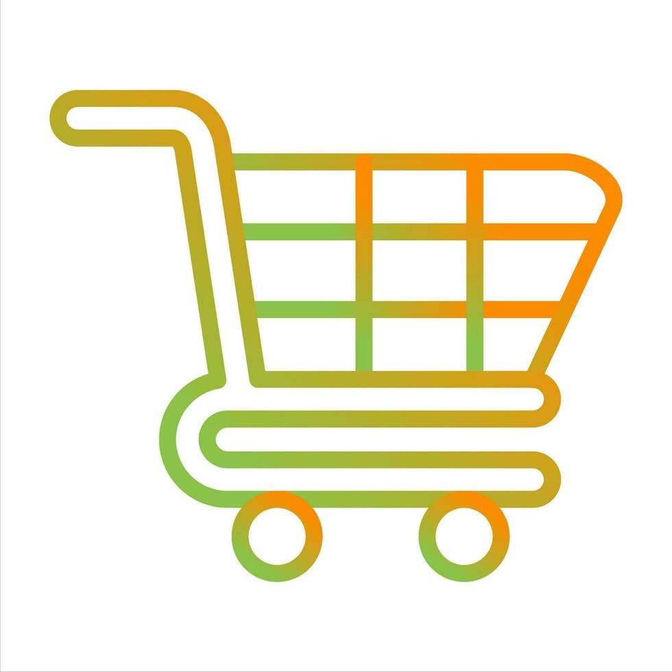 icono de vector de carrito de compras