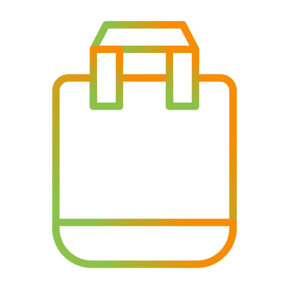 Reusable shopping bag Vector Icon