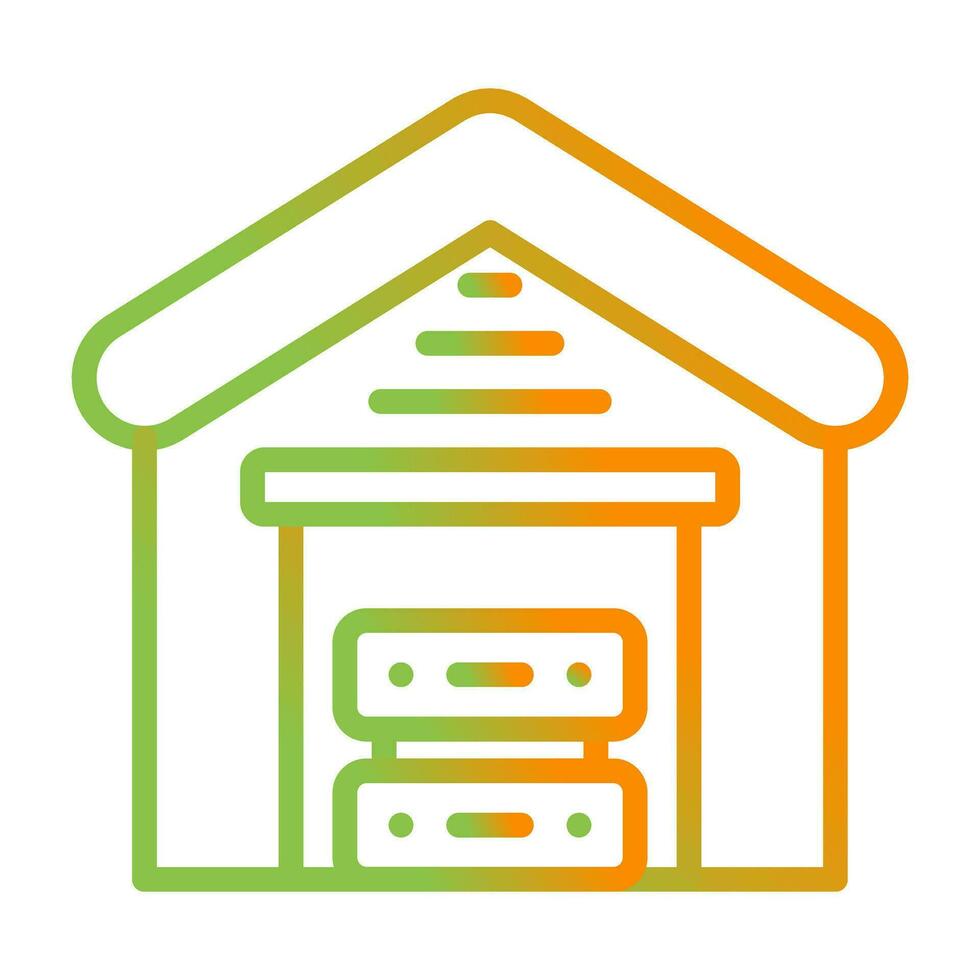 Data Warehouse Vector Icon