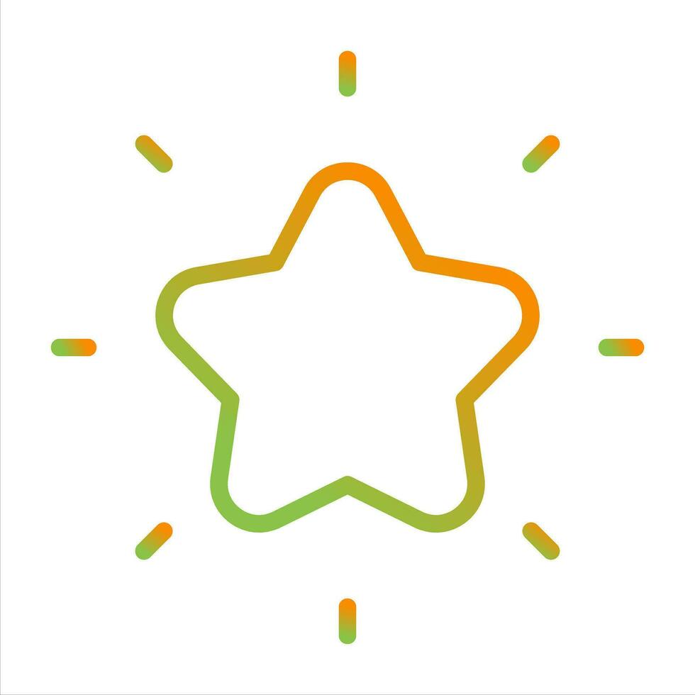 Shining Star Vector Icon