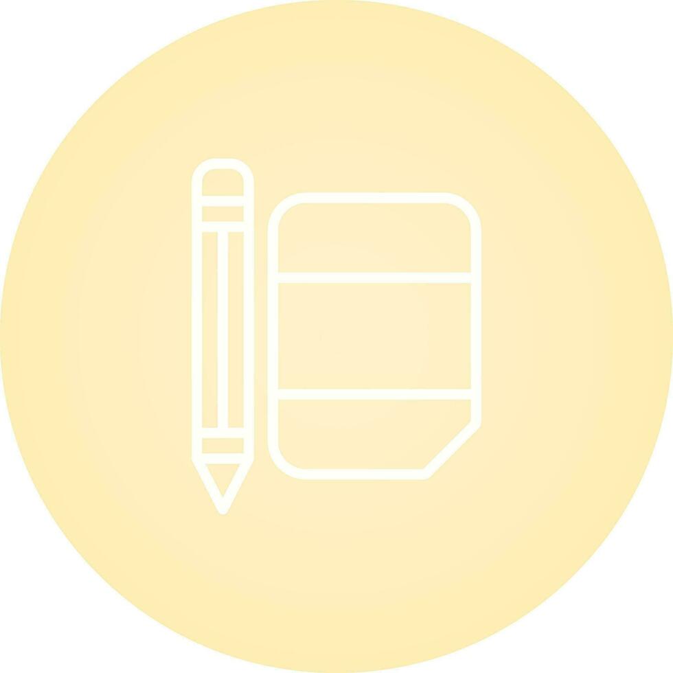 Eraser with pencil Vector Icon