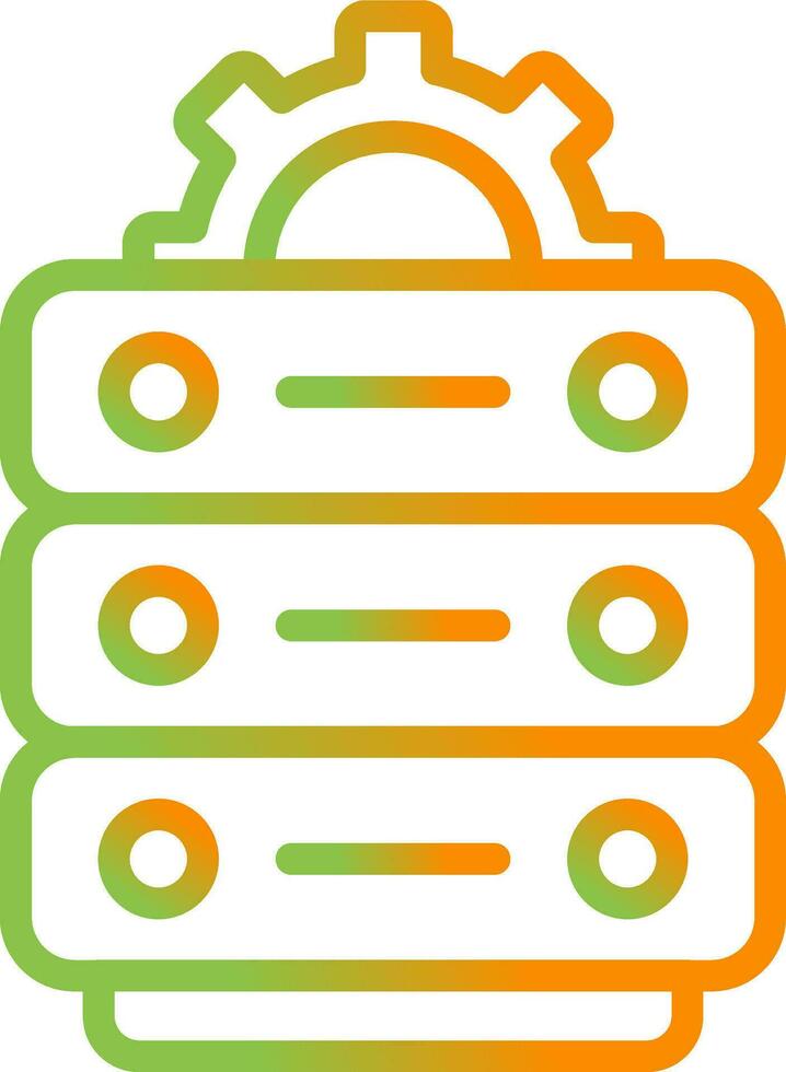 Data Center Maintenance Vector Icon
