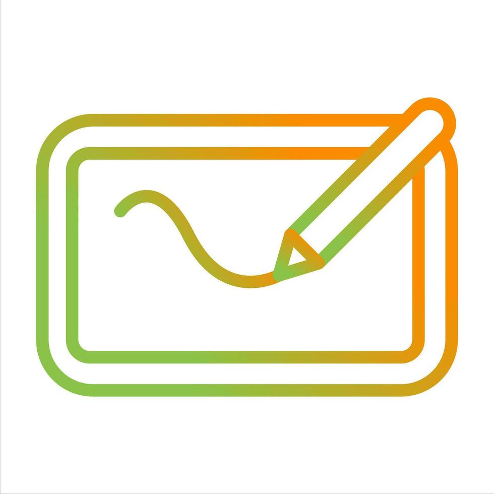 Digital Drawing Pad Vector Icon