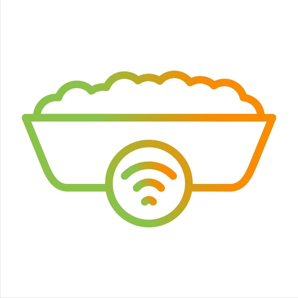 Smart Cat Litter Box Vector Icon