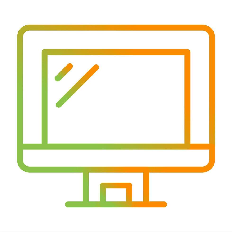 Computer Monitor Vector Icon