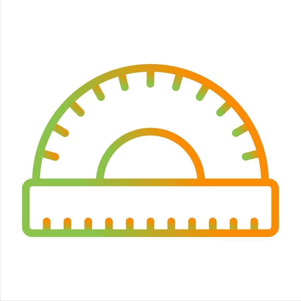 Protractor Vector Icon