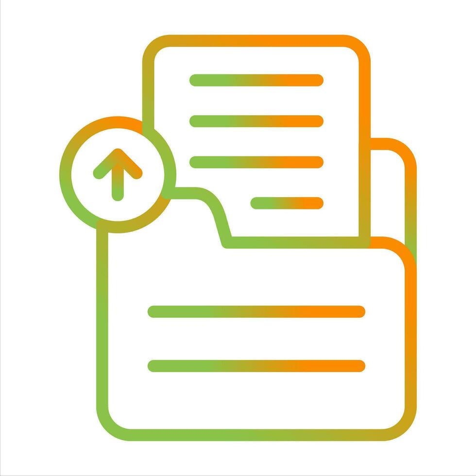 Document Upload Vector Icon
