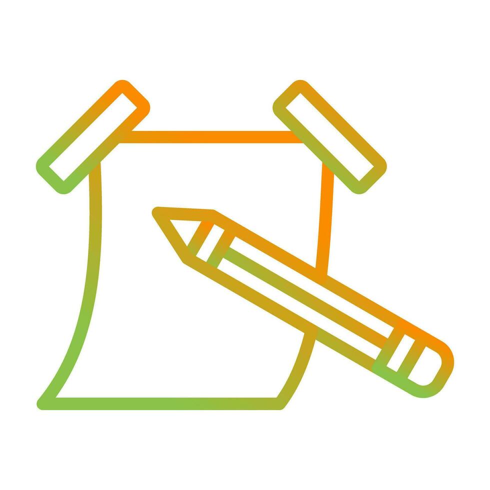 Sticky note with pencil Vector Icon