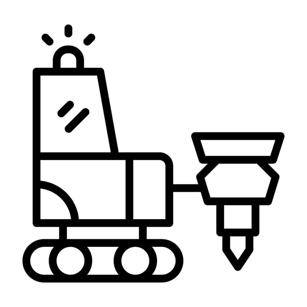 Drilling Machine Vector Icon