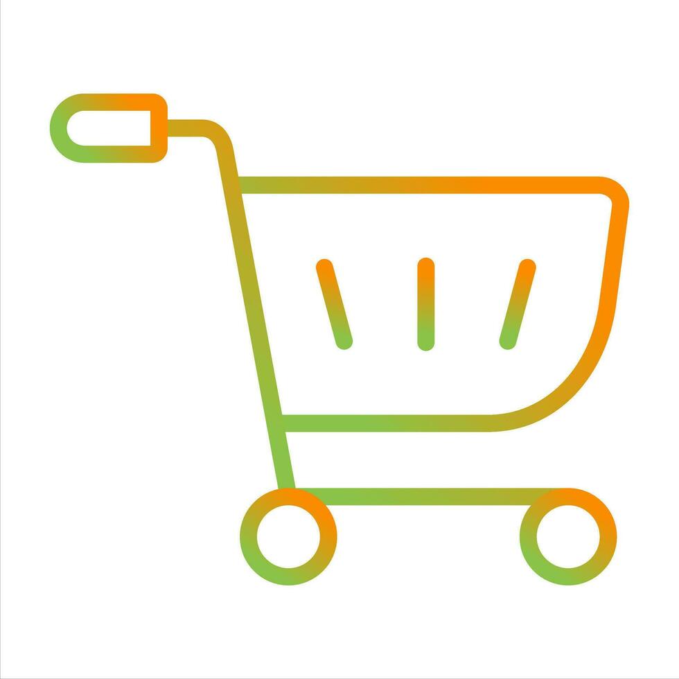 icono de vector de carrito de compras