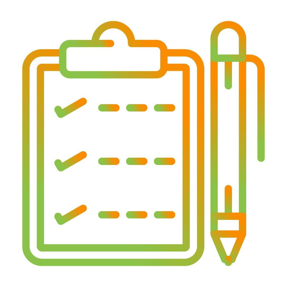 Notepad with pen Vector Icon