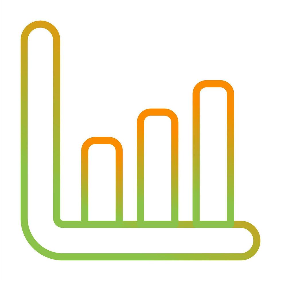 gráfico histograma vector icono