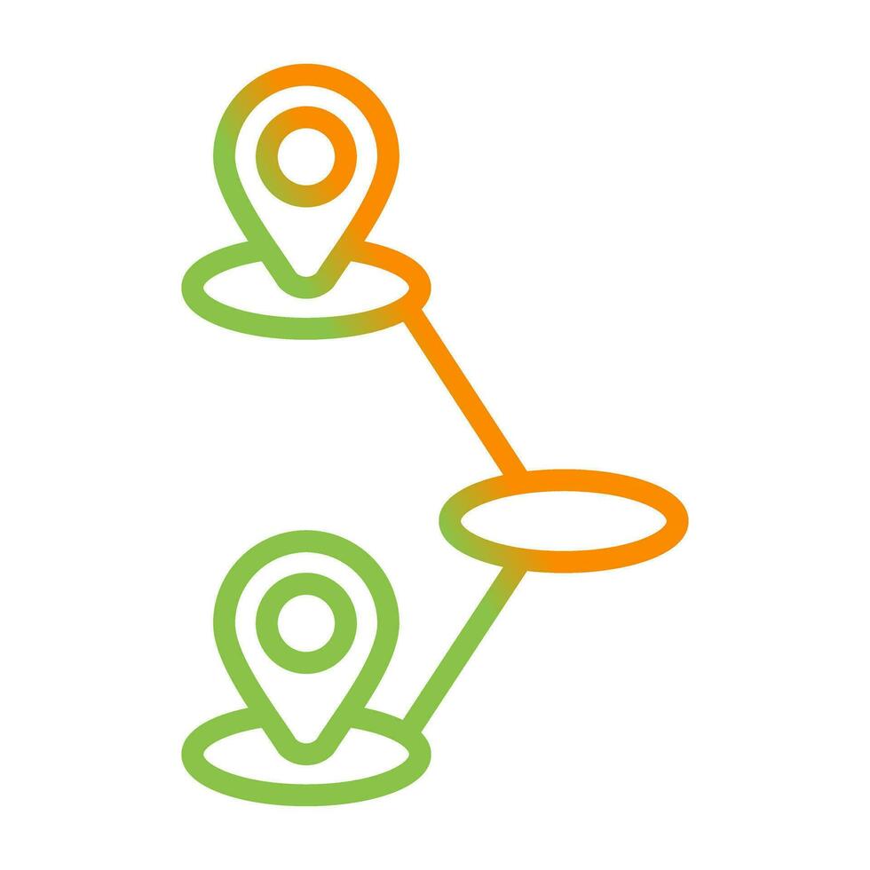 Journey Mapping Vector Icon