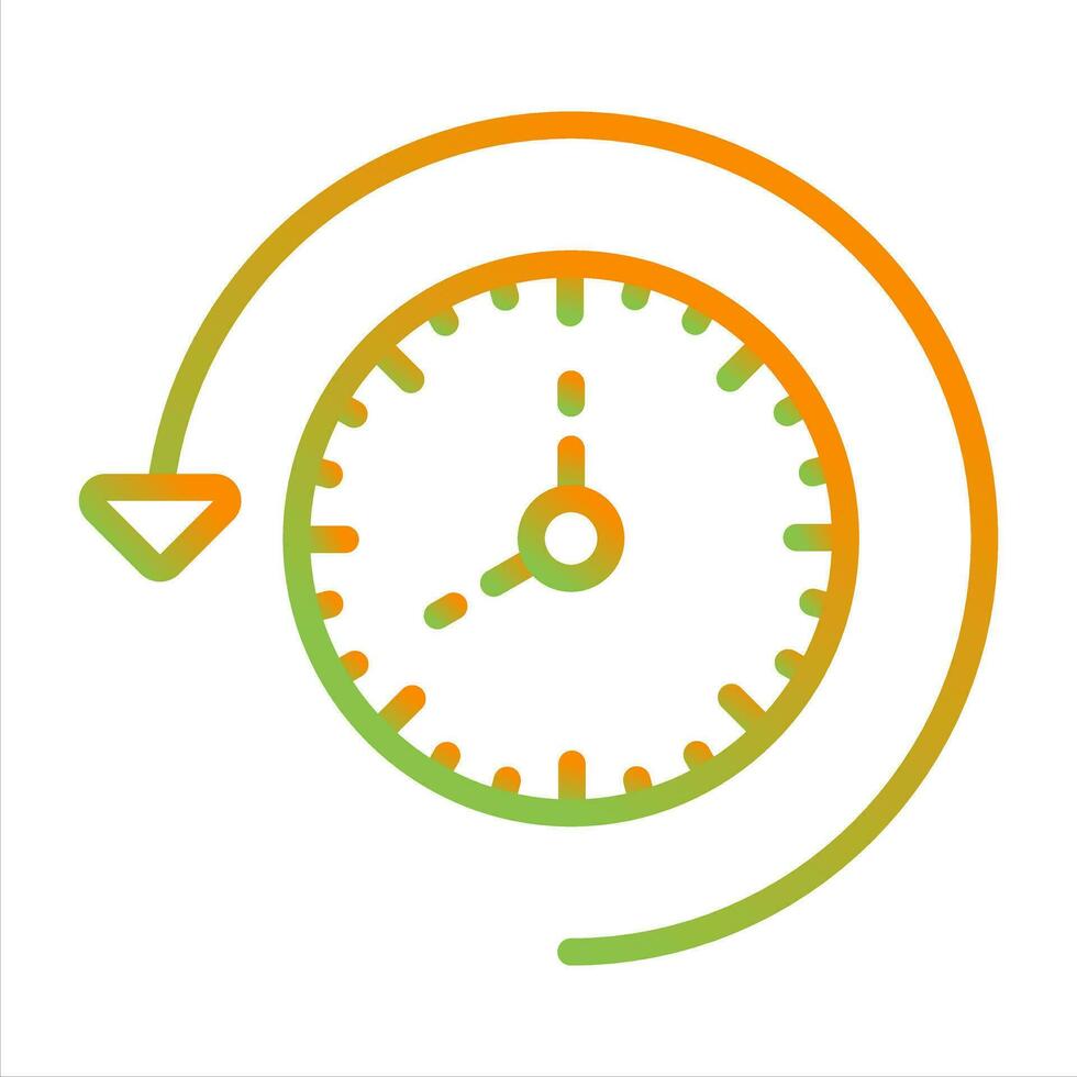 Time Past Vector Icon