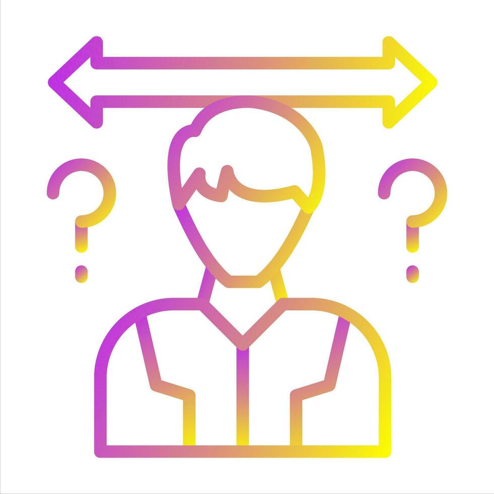 Uncertainty Vector Icon