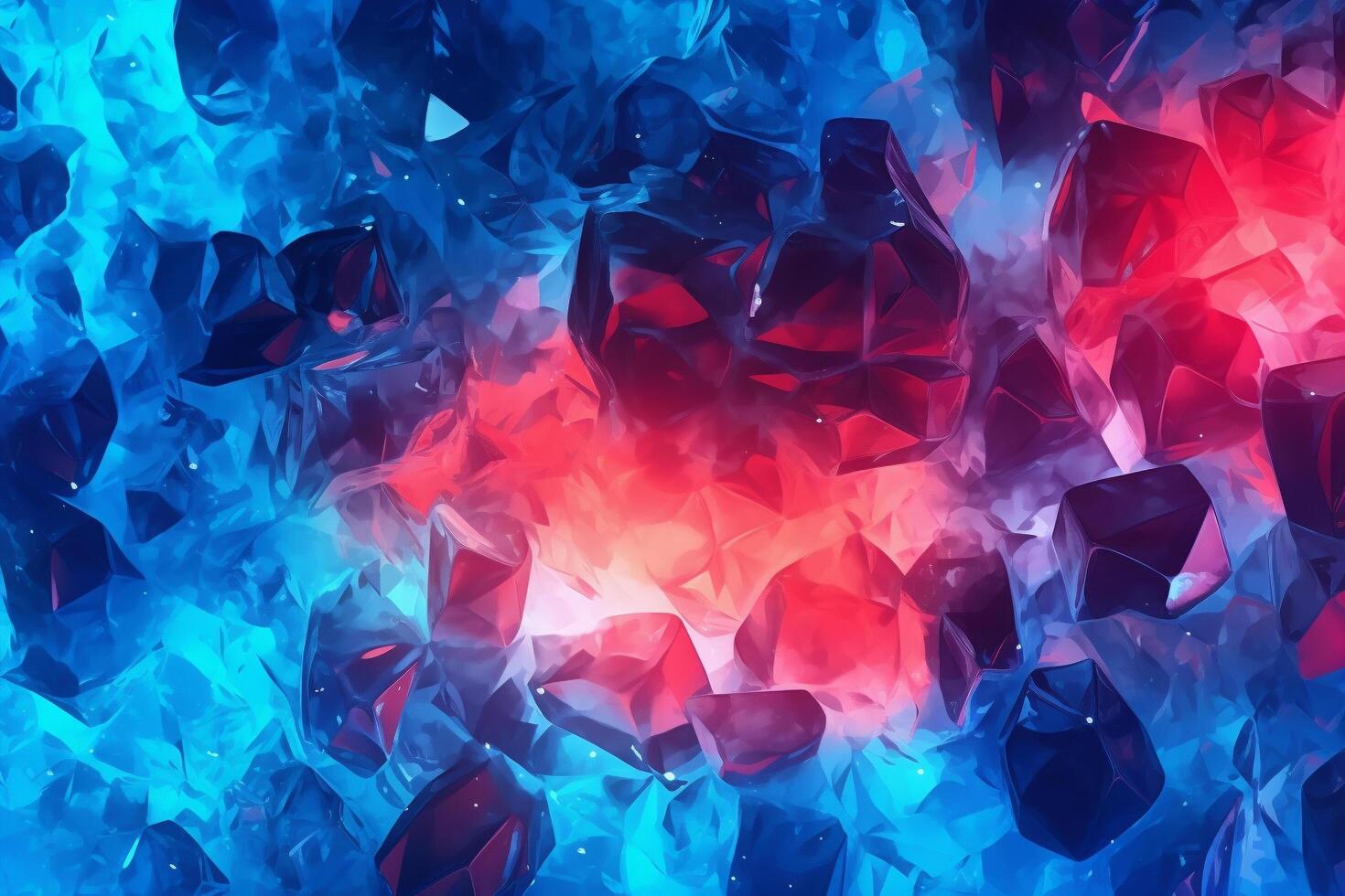Blue and red abstract background design, digital Blue and red background design, concept, illustration, photo