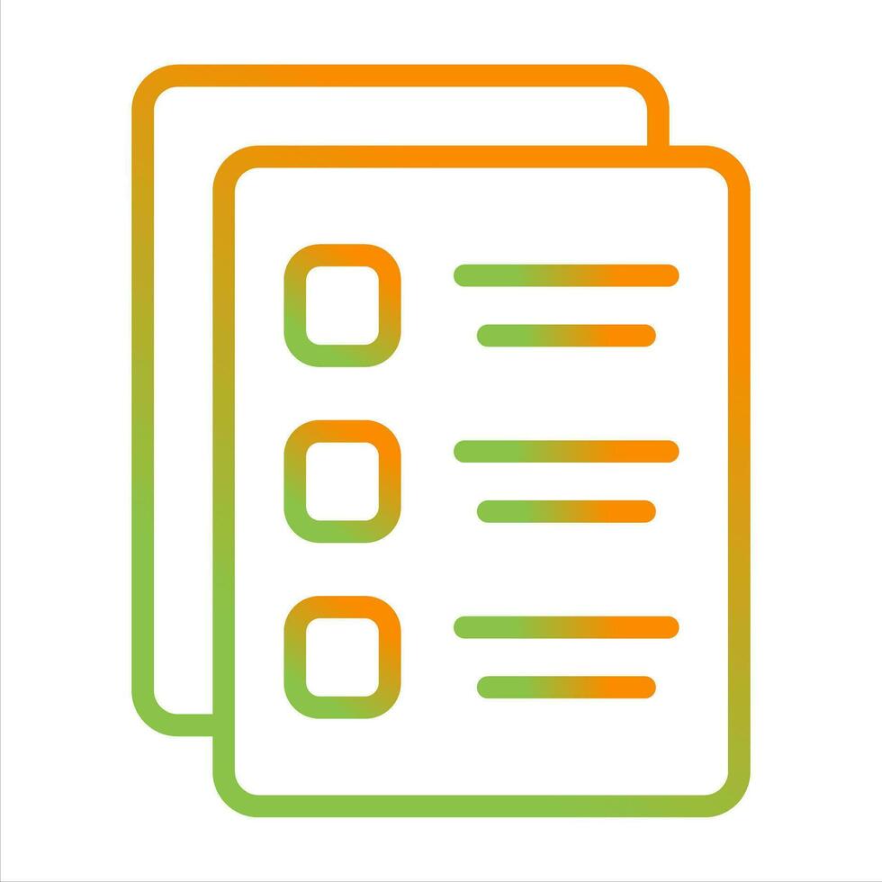 Document Bullets Vector Icon